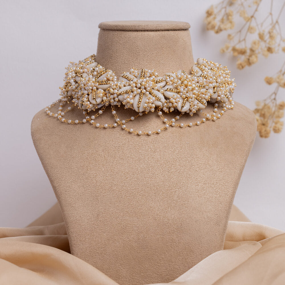 Kaavya floral jewellery set necklace