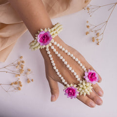 Vanashree floral jewellery set hathphool