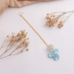 Sarwari floral jewellery set tikka