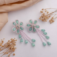 Nazm floral jewellery set earrings