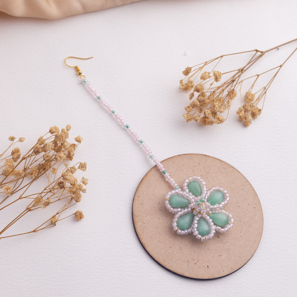 Nazm floral jewellery set tikka