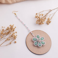 Nazm floral jewellery set tikka