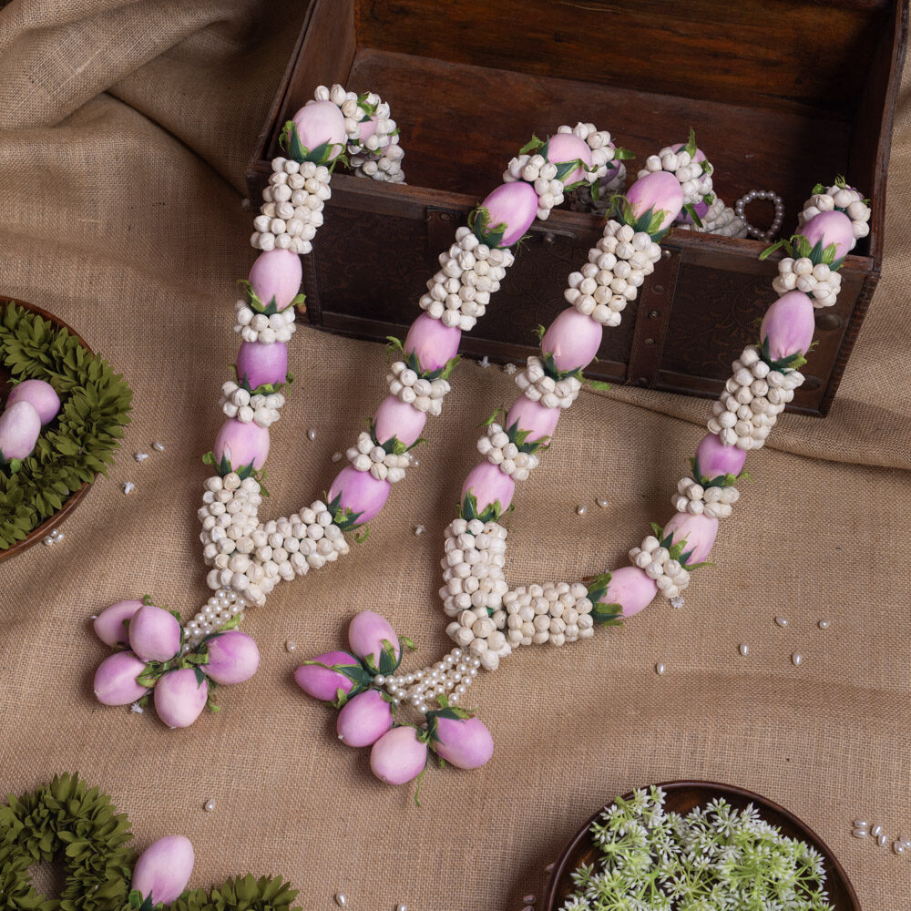 Lotus & Jasmine Bud Varmala Set of 2