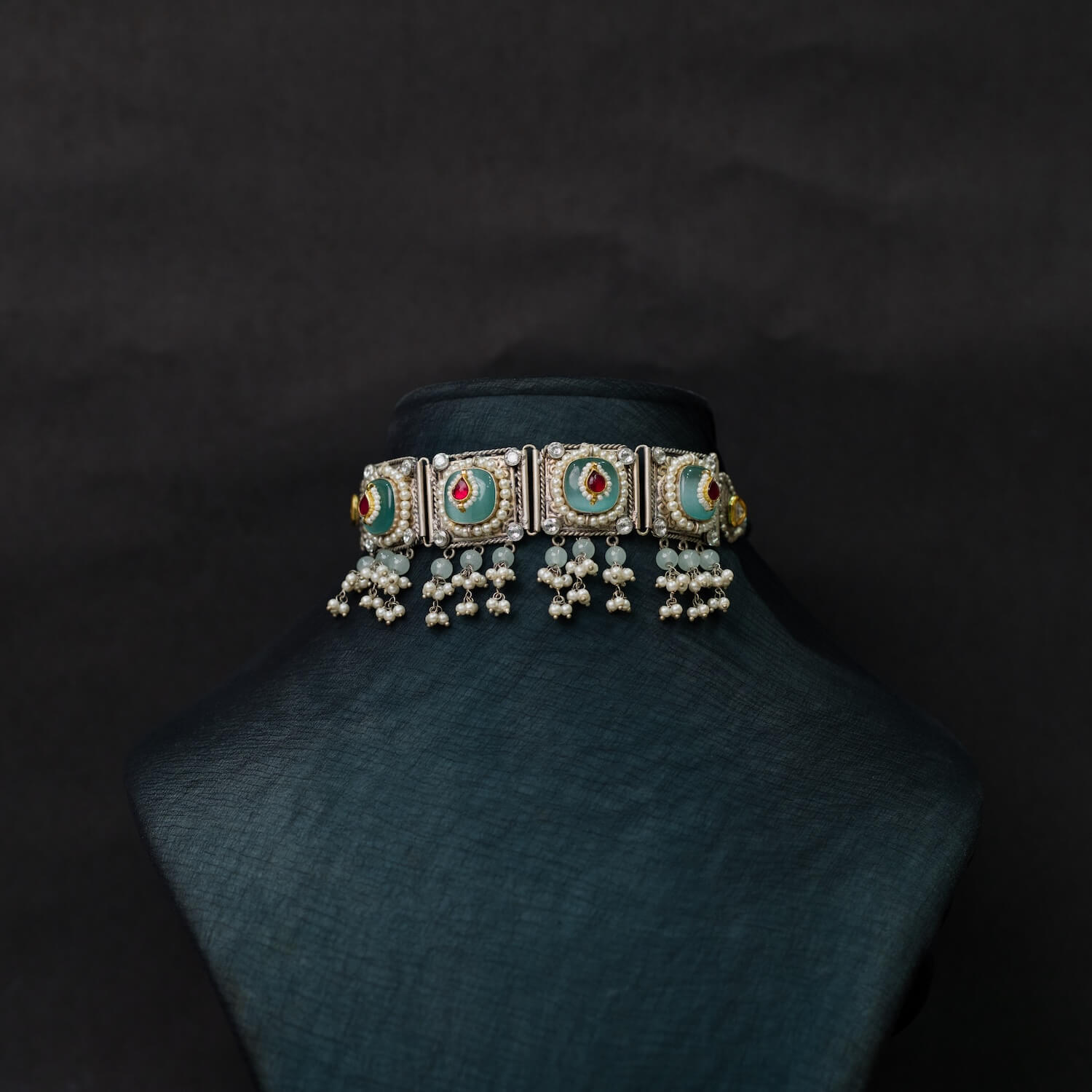 Antique Jewellery Necklace and Earrings - JJCN113