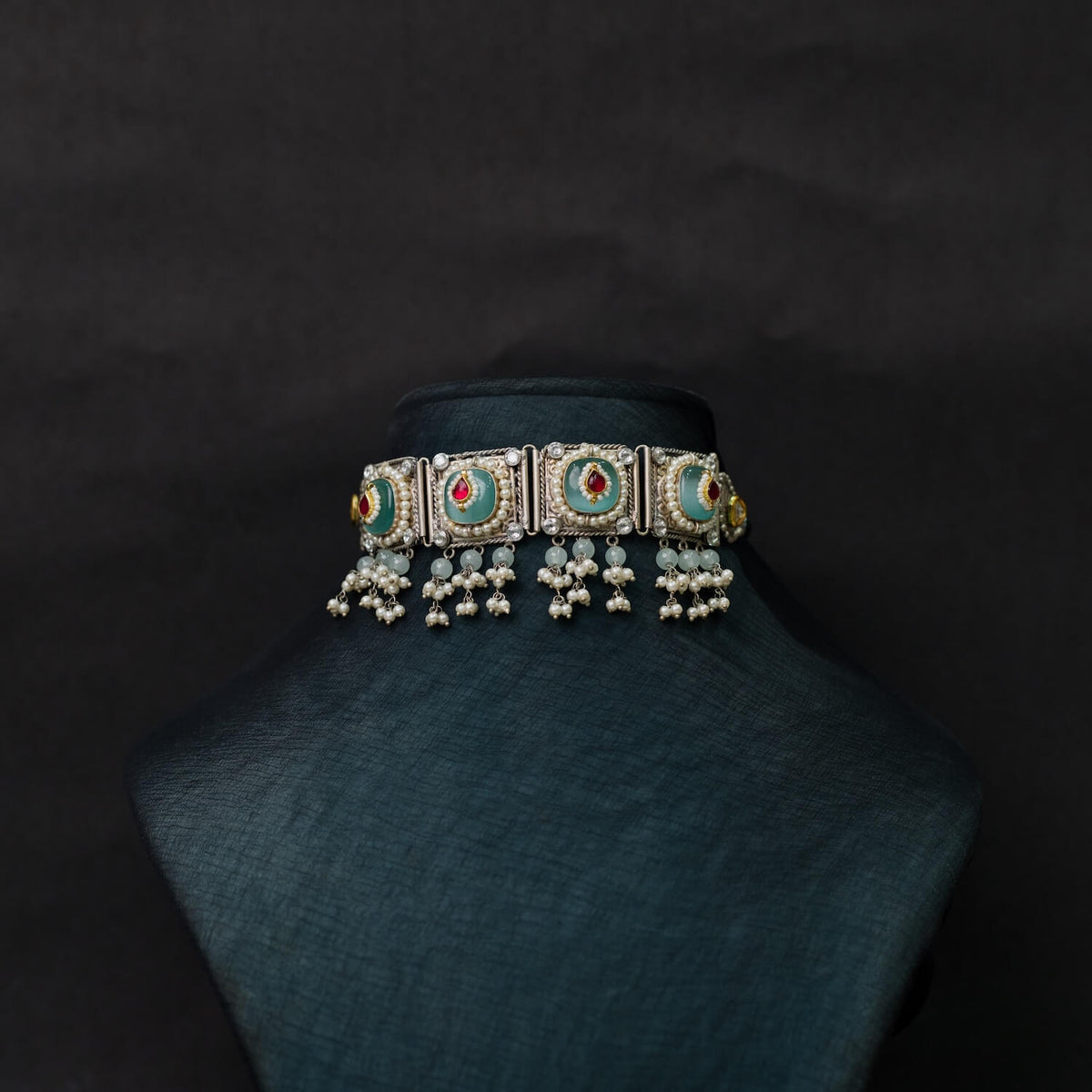 Antique Jewellery Necklace and Earrings - JJCN113