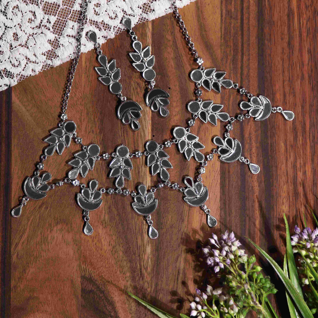 Antique Jewellery Necklace and Earrings - JJCN016