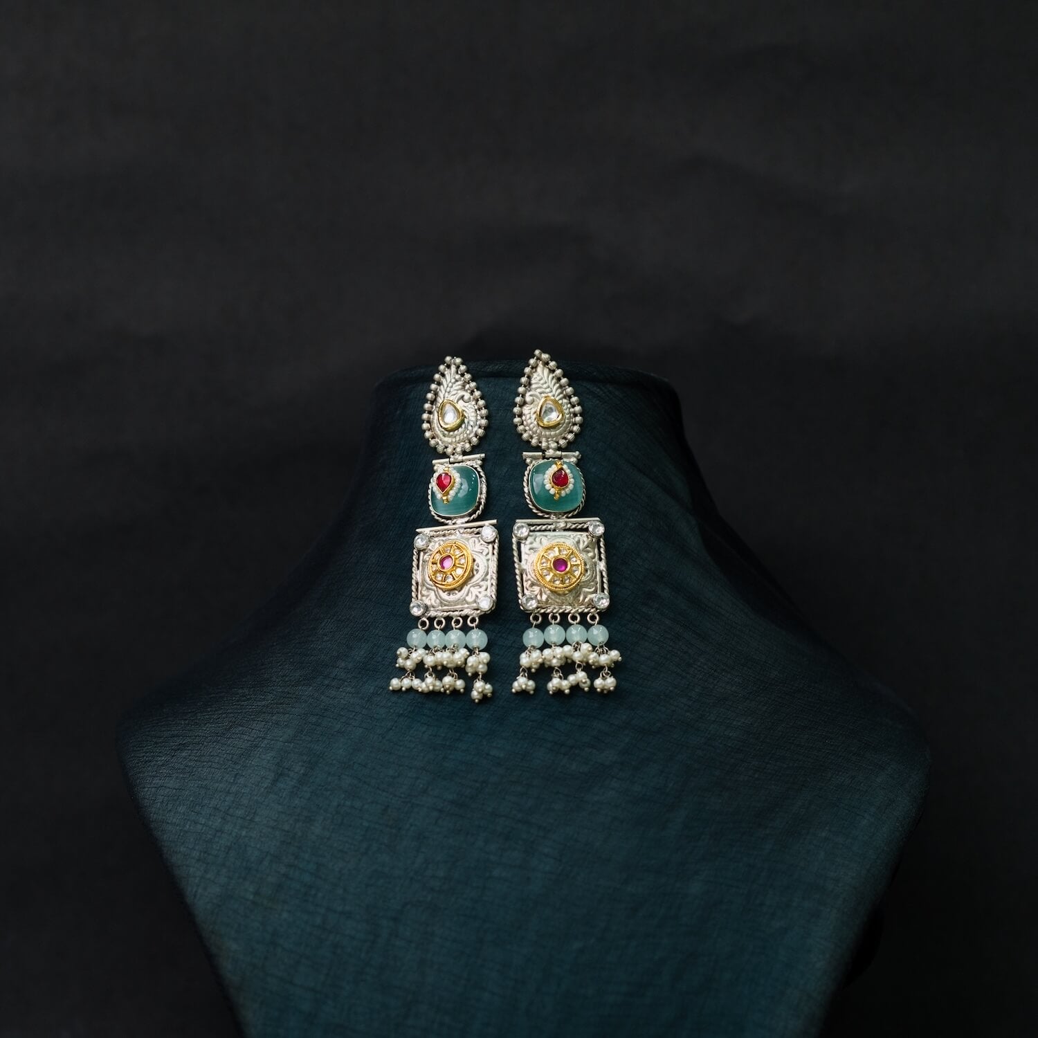 Antique Jewellery Necklace and Earrings - JJCN113
