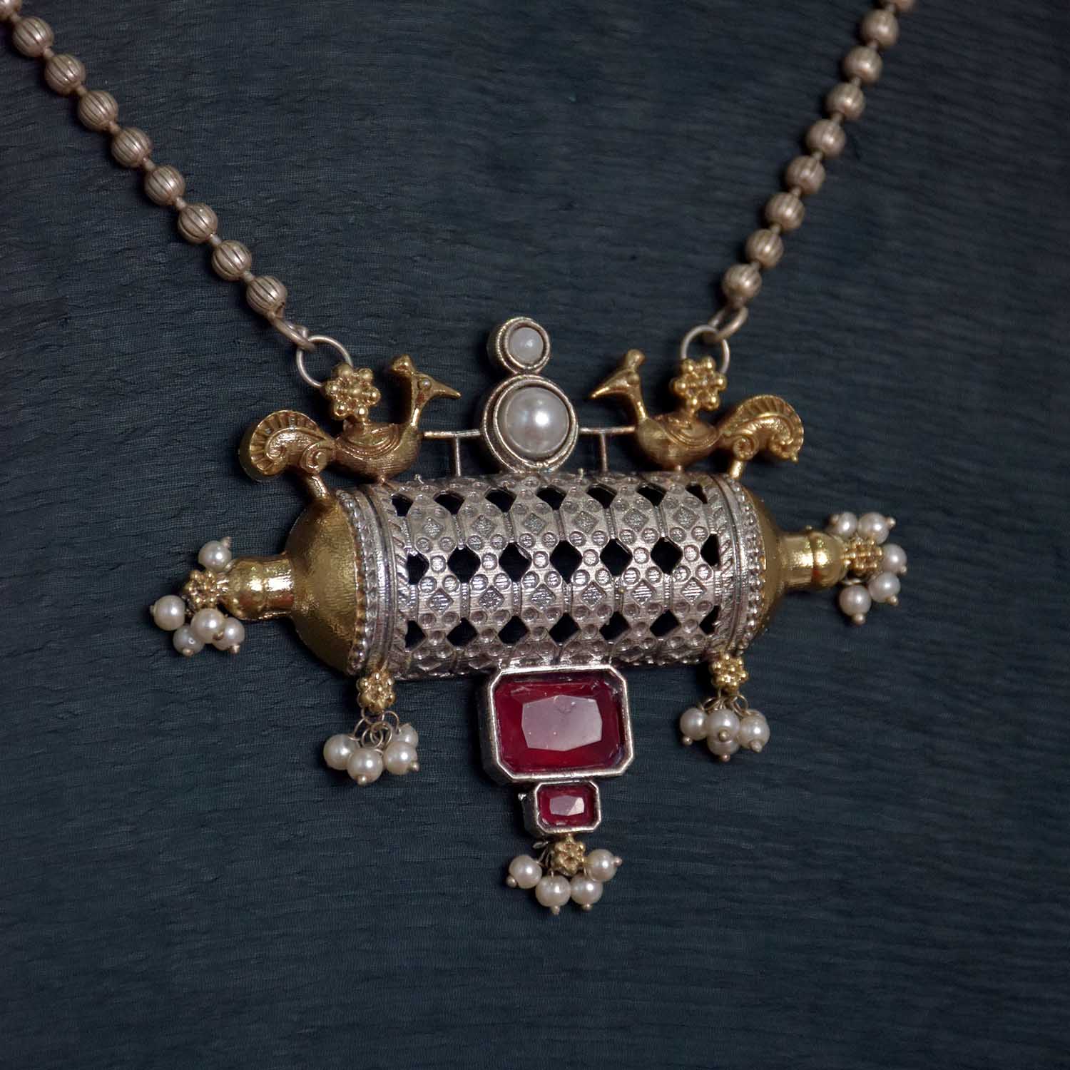 Antique Jewellery Necklace and Earrings - JJCN115