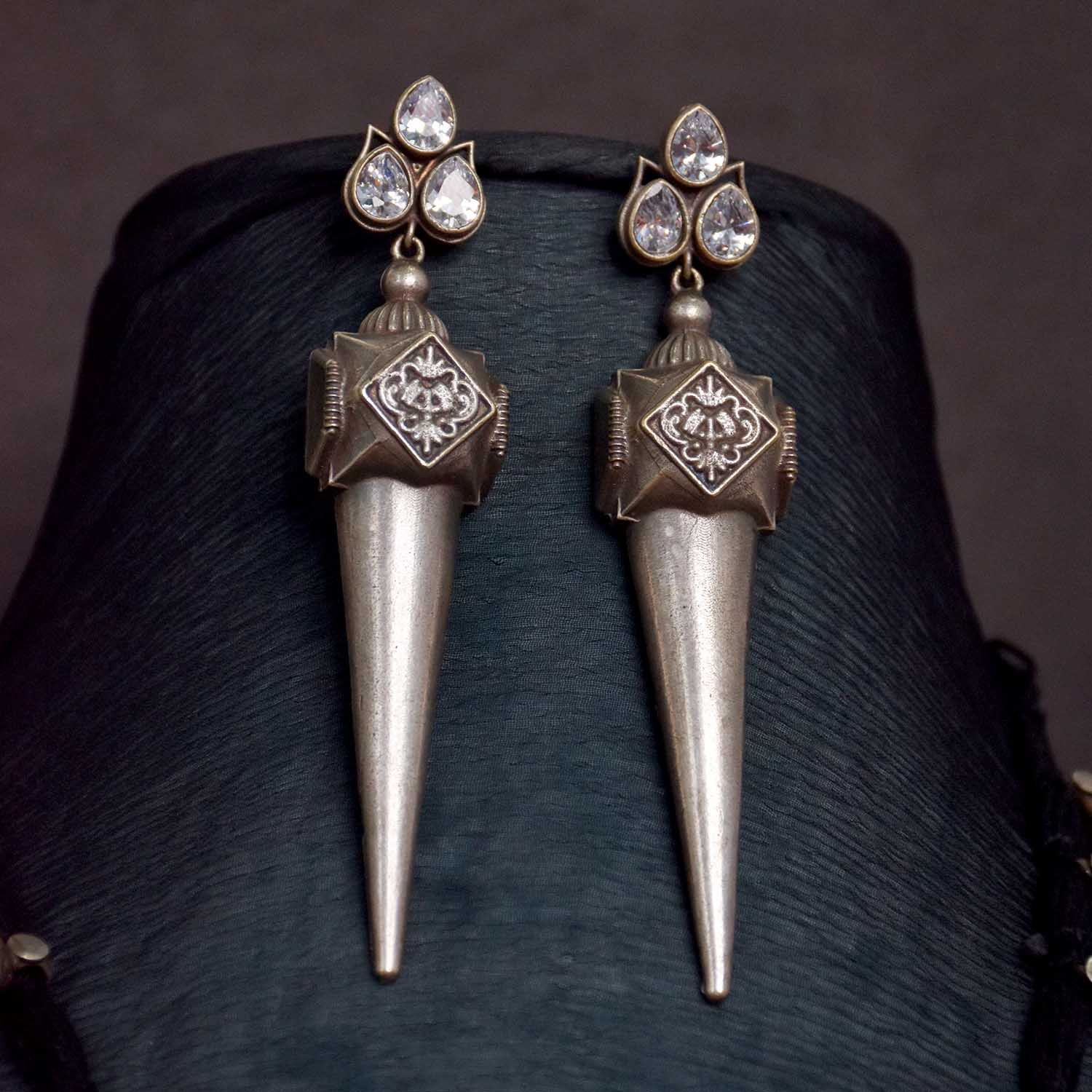 Antique Jewellery Necklace and Earrings - JJCN116