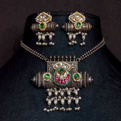 Antique Jewellery Necklace and Earrings - JJCN119