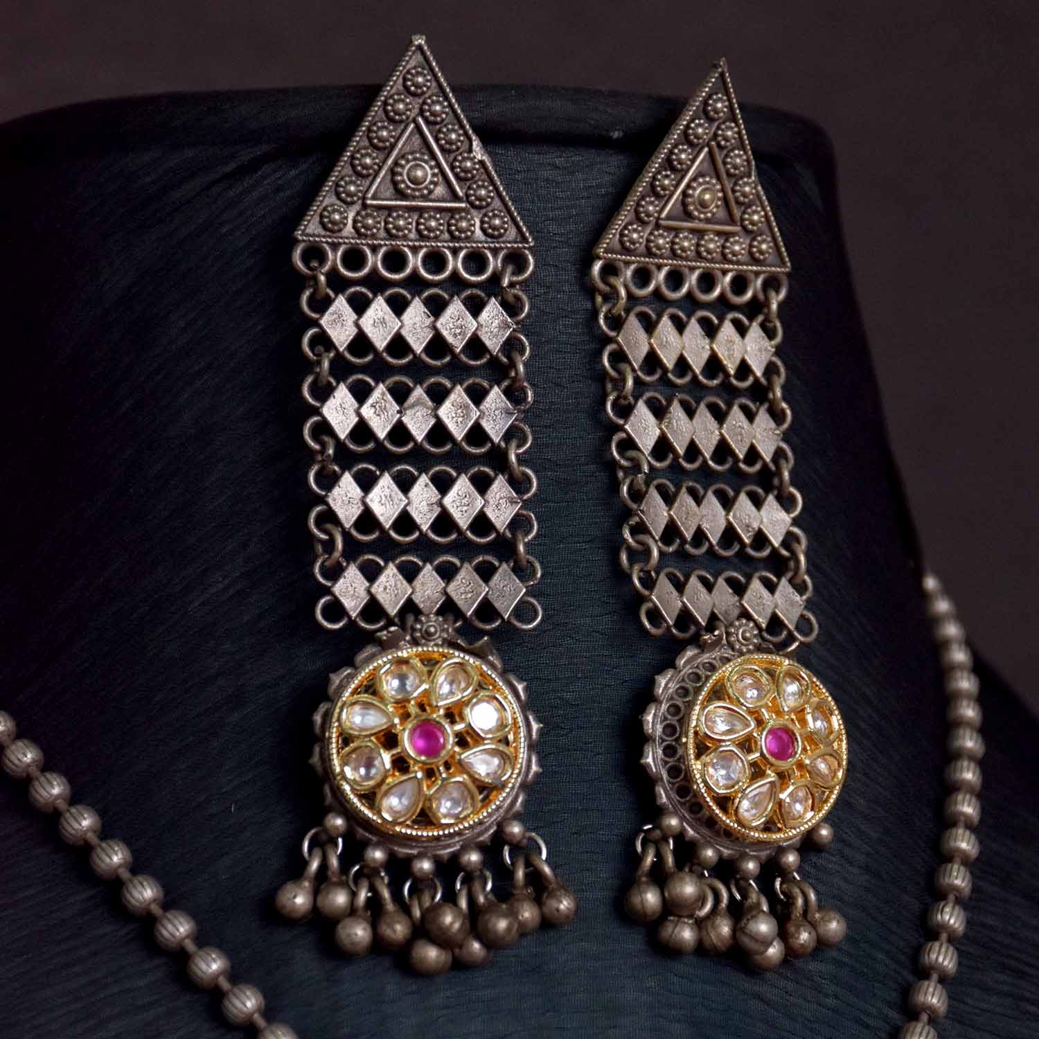 Antique Jewellery Necklace and Earrings - JJCN120