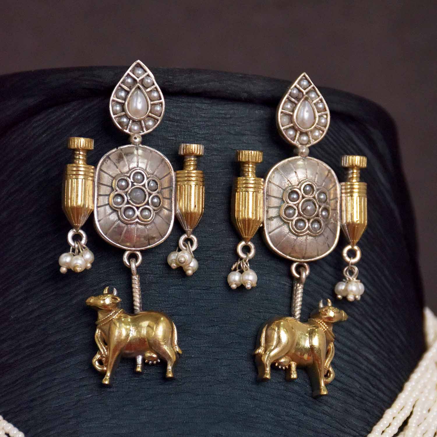 Antique Jewellery Necklace and Earrings - JJCN123