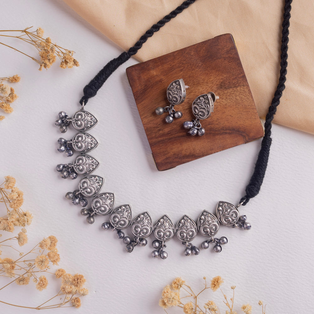 Antique Jewellery Necklace and Earrings - JJCN126