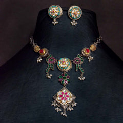 Antique Jewellery Necklace and Earrings - JJCN132