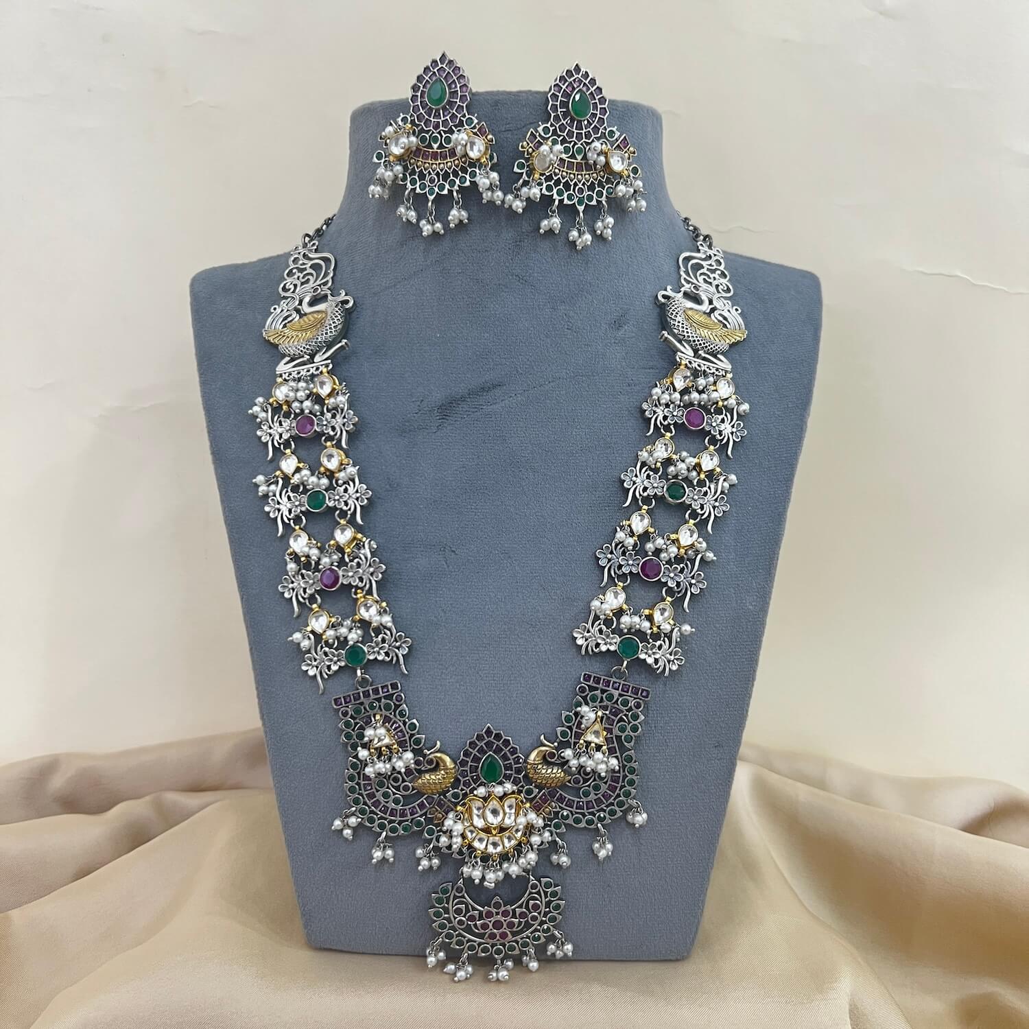 Antique Jewellery Necklace and Earrings - JJCN135
