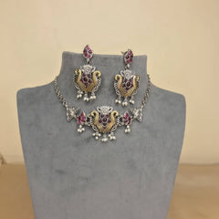 Antique Jewellery Necklace and Earrings - JJCN143