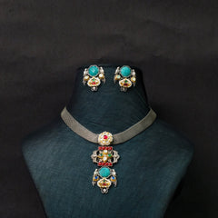 Antique Jewellery Necklace and Earrings - JJCN144