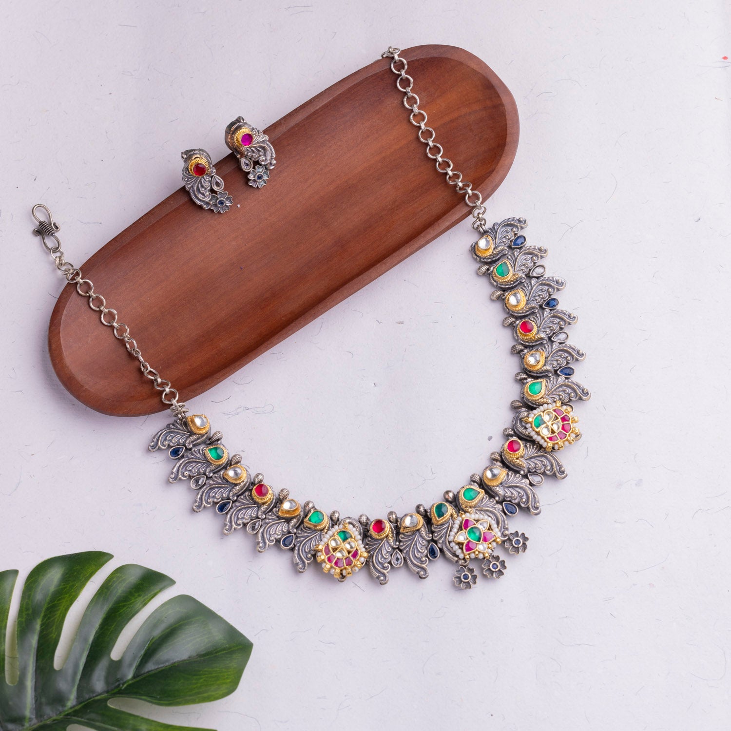 Antique Jewellery Necklace and Earrings - JJCN160