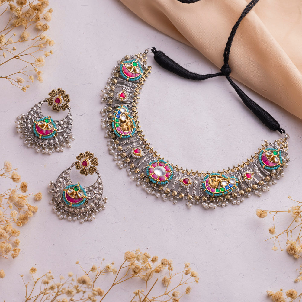 Antique Jewellery Necklace and Earrings – JJCN180