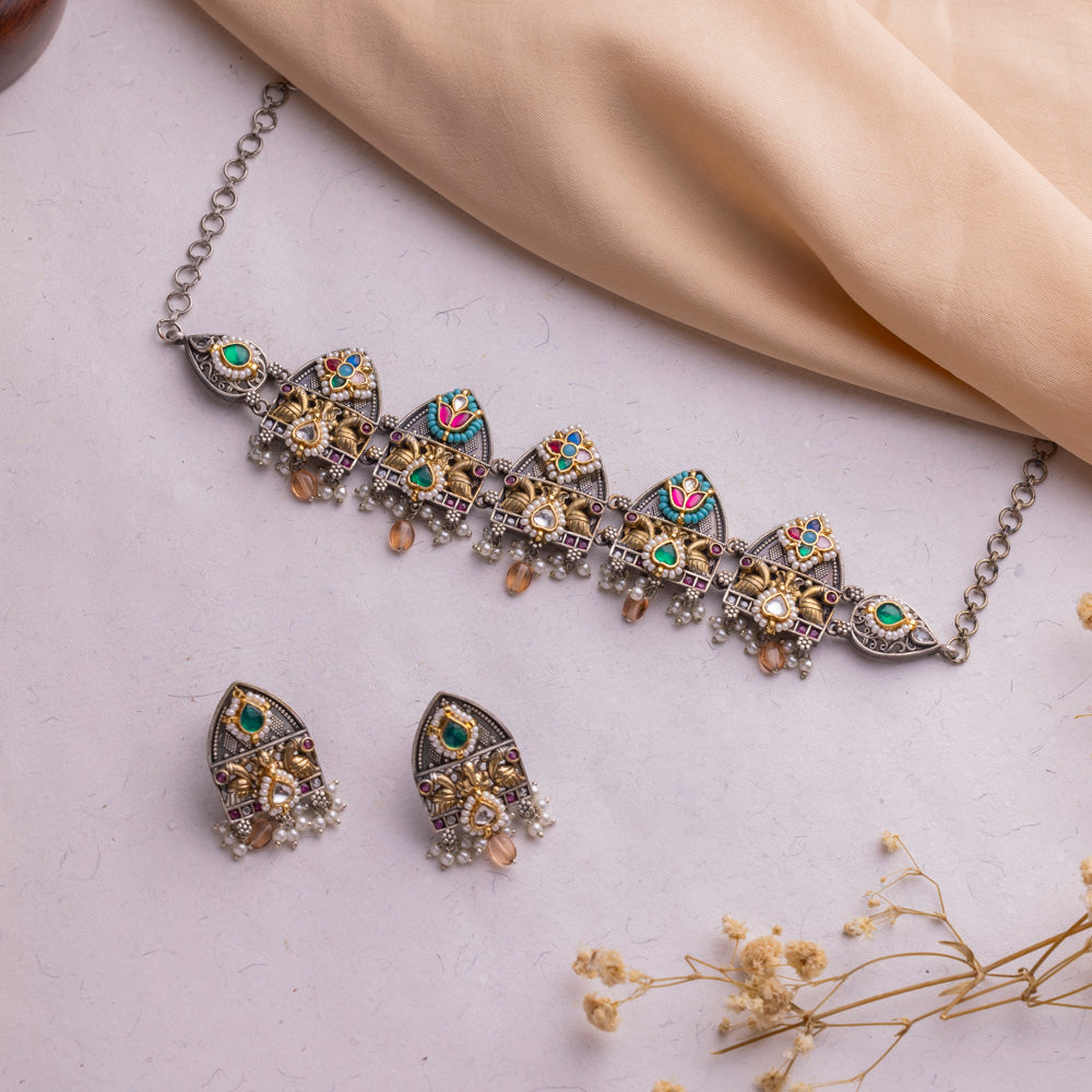 Antique Jewellery Necklace and Earrings – JJCN186