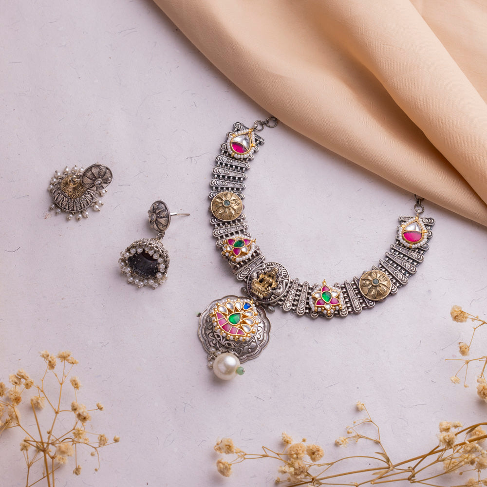 Antique Jewellery Necklace and Earrings – JJCN189