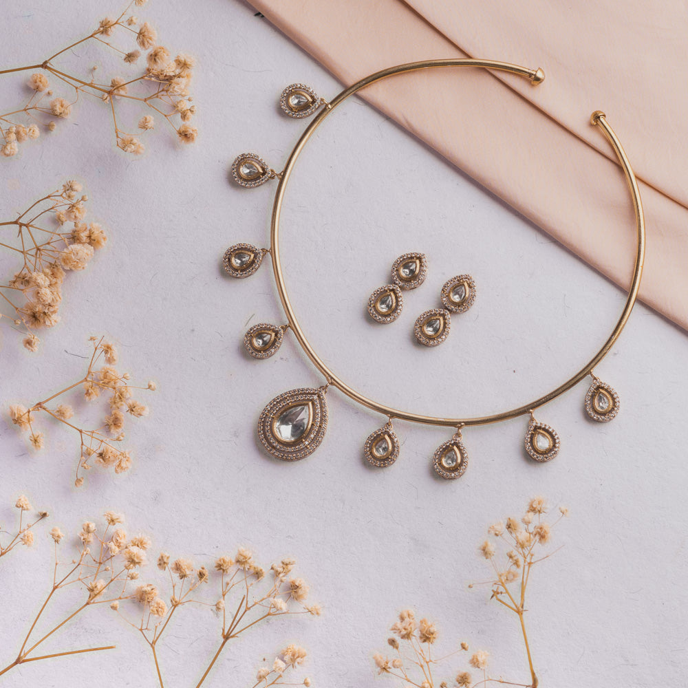 Antique Jewellery Necklace and Earrings - JJCN194