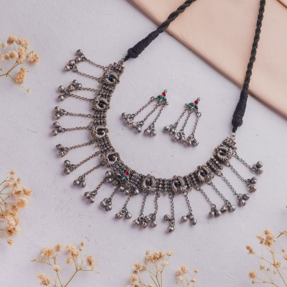 Antique Jewellery Necklace and Earrings - JJCN202