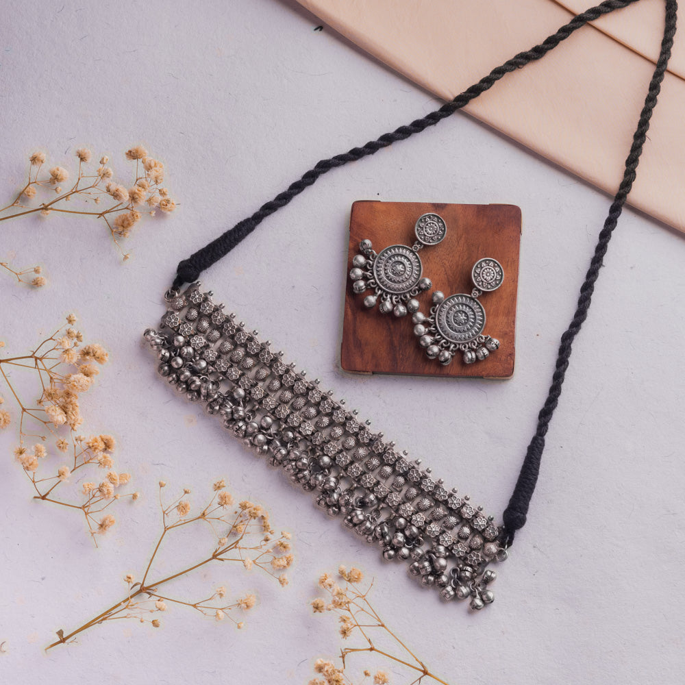 Antique Jewellery Necklace and Earrings - JJCN208