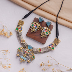 Antique Jewellery Necklace and Earrings - JJCN216