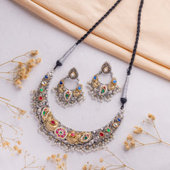 Antique Jewellery Necklace and Earrings - JJCN221