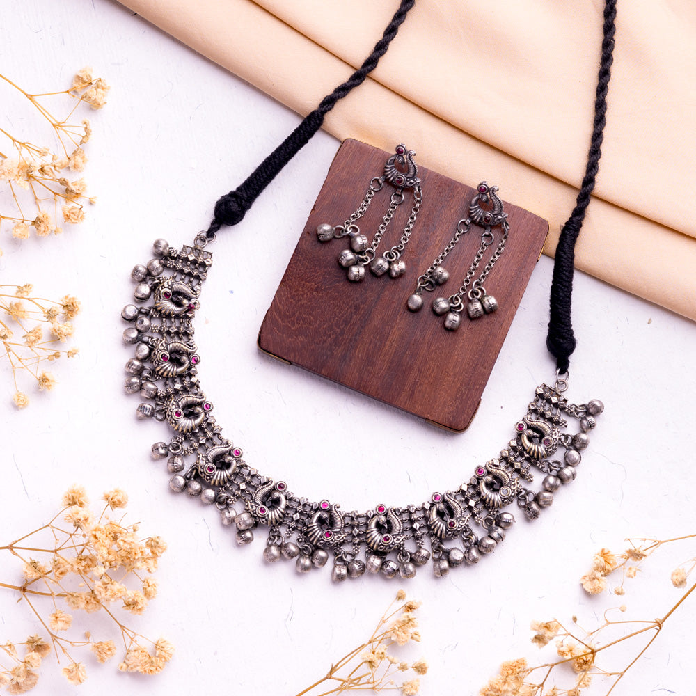 Antique Jewellery Necklace and Earrings - JJCN227