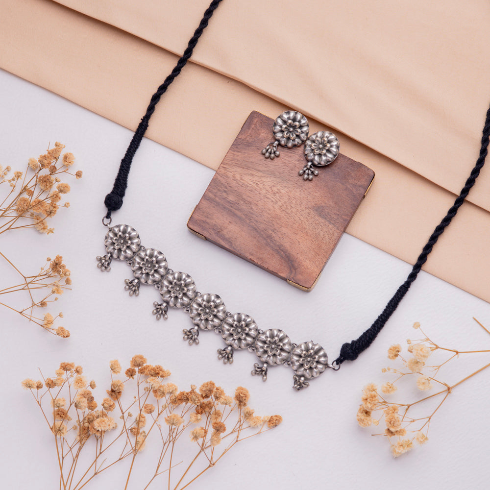 Antique Jewellery Necklace and Earrings - JJCN233