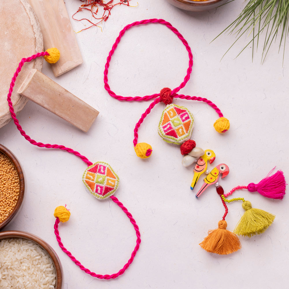 Vedic Rakhi Pairs - VRC064