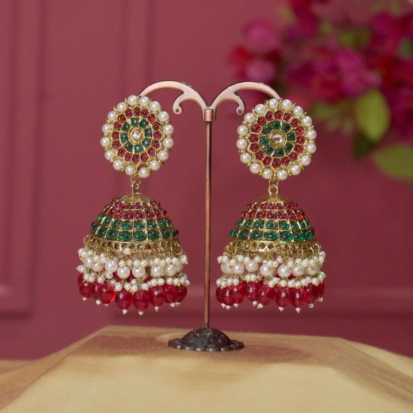 Kundan & Meenakari Earrings