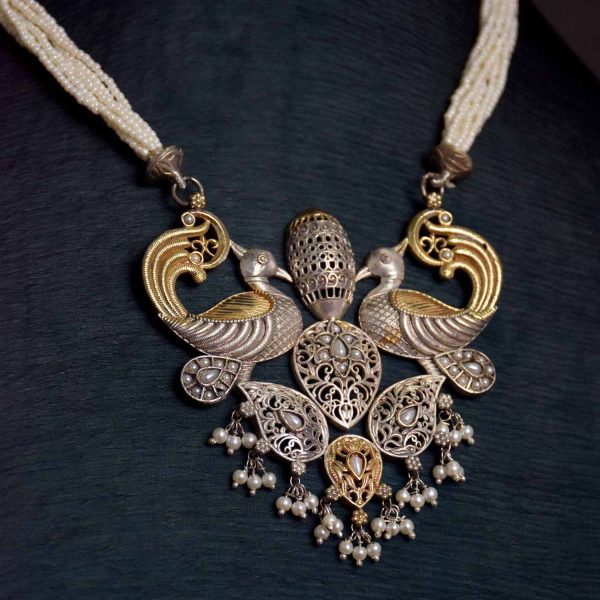 Antique Jewellery Necklace and Earrings - JJCN124 - Image 4