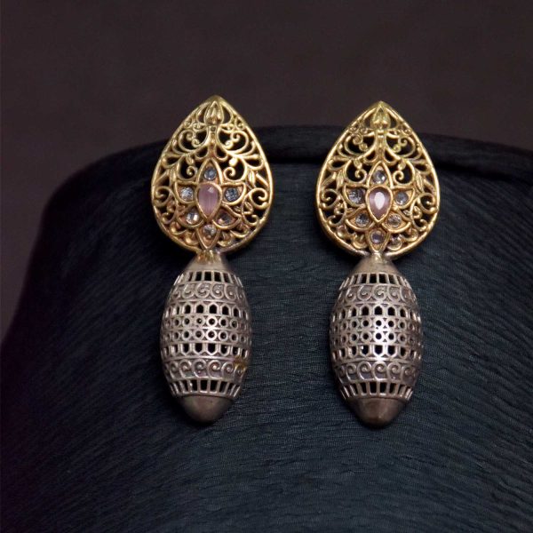 Antique Jewellery Necklace and Earrings - JJCN124 - Image 5