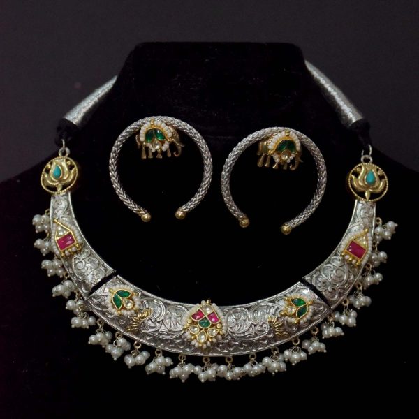 Antique Jewellery Necklace and Earrings - JJCN133