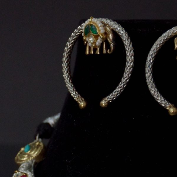 Antique Jewellery Necklace and Earrings - JJCN133 - Image 2