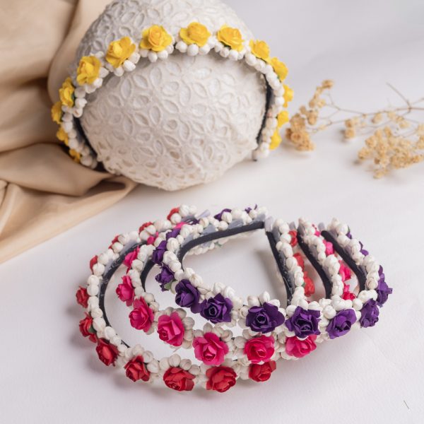 Mogra & Rose Floral Headband - FFC008