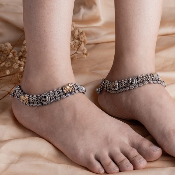 Antique Jewellery Anklet - JJCA008 - Image 3