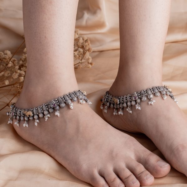 Antique Jewellery Anklet - JJCA009 - Image 2
