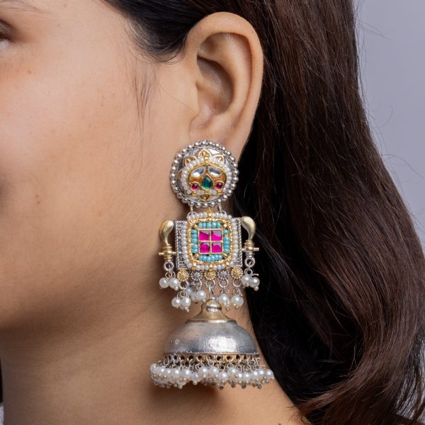 Antique Jewellery Earring -JJCE263 - Image 2
