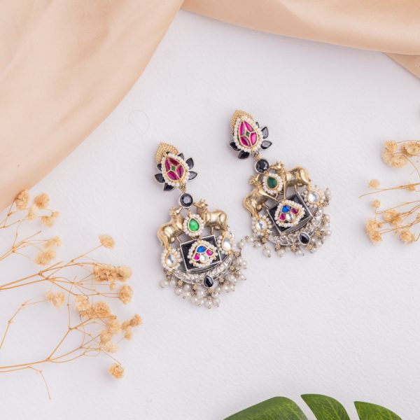 Antique Jewellery Earring - JJCE288 - Image 2
