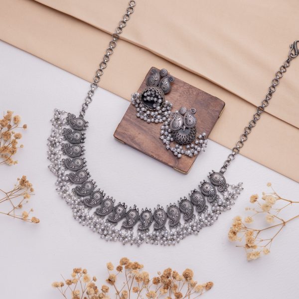 Antique Jewellery Necklace and Earrings - JJCN234