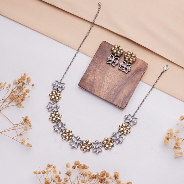 Antique Jewellery Necklace and Earrings - JJCN237