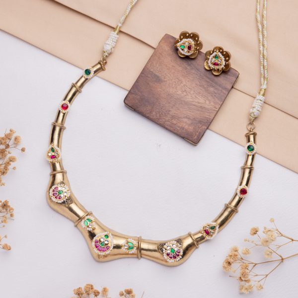 Antique Jewellery Necklace and Earrings - JJCN241